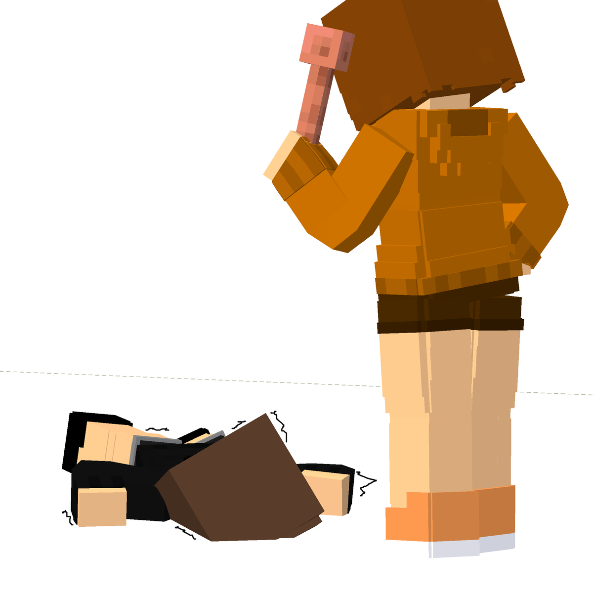 manamanultra's tweet image. A surefire way to win PVP!😎😎😎😎👍🤯

#minecraft #mineimator #mineimatorrender #oc