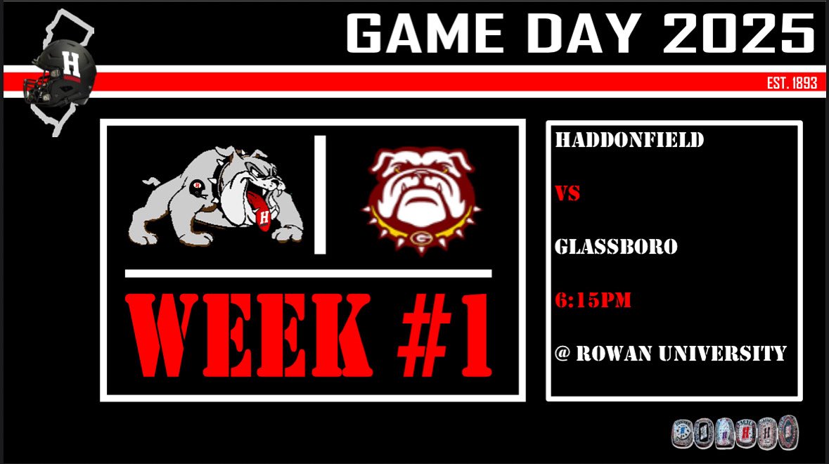 Week 1! Team 133! Always remembering who we are, where we come from and what we represent! Kickoff 6:15 at Rowan Univeristy!  Protect and Honor the “H”! TWW!