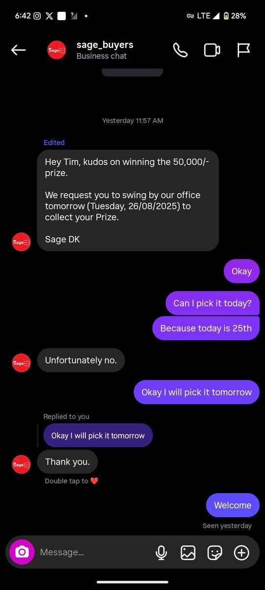 InfluencerUg1's tweet image. Sage buyers, why are you people liars? 

Why would you put up prizes to be won when you dont want to give them to people ?🙂‍↔️🙂‍↔️🙂‍↔️

Anyway give the guy what you promised him or atleast refund his transport
