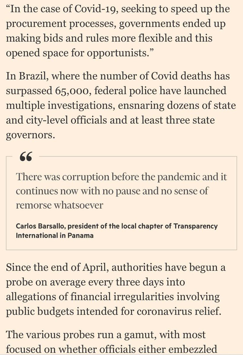barsallocarlos's tweet image. Sábado Picante La Prensa 30 de agosto de 2025 

Financial Times 7 de julio de 2020 

#Pandemia: el gran negocio. 

#Transparencia en cuarentena