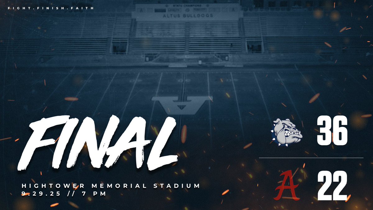 Bulldog W! 
✅ 1-0 first time since 2018 
✅ Beat ranked opponent (#10 4A)
✅ First win vs Ardmore since 2015 
#FightFinishFaith