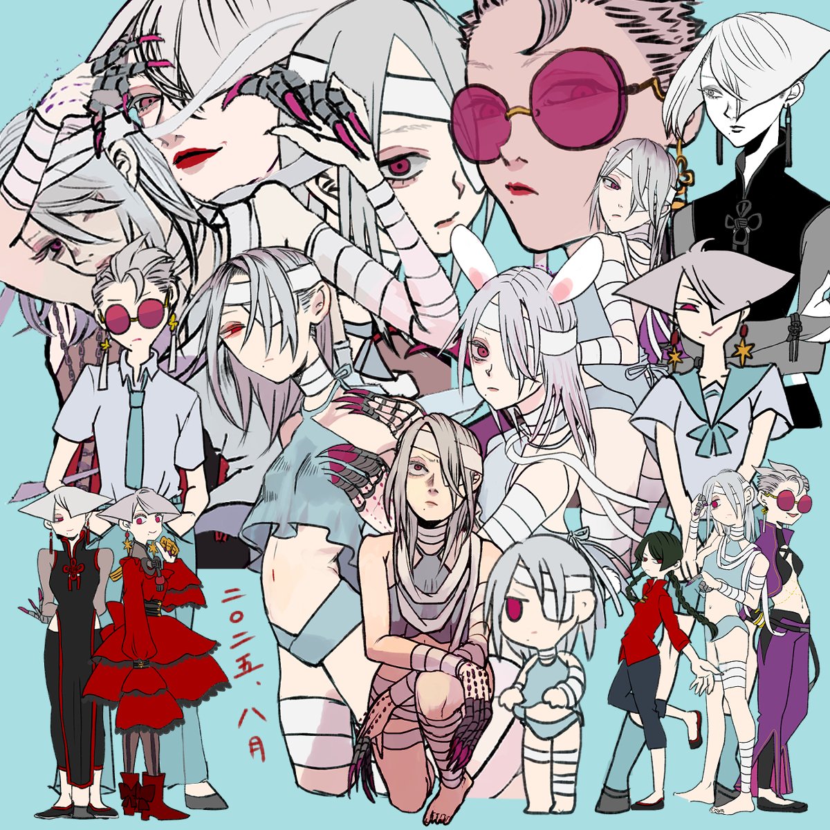 ss01764669's tweet image. #今月描いた絵を晒そう 
８月はoutfit４を沢山描きました！