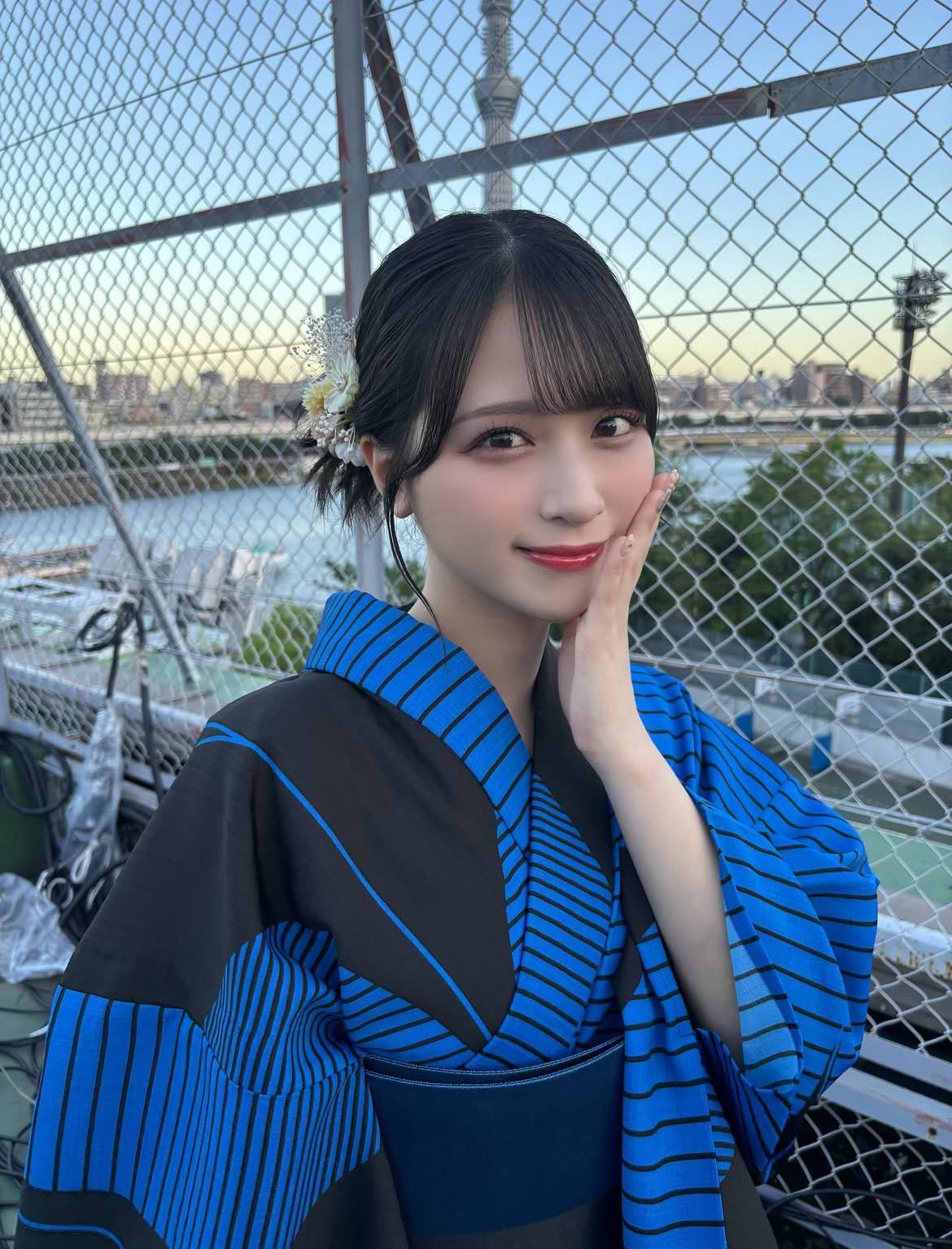 佐々木舞香　浴衣　2019 24girls LOVE イコラブ 生写真 24girls お渡し会 浴衣 佐々木舞香 チュウ