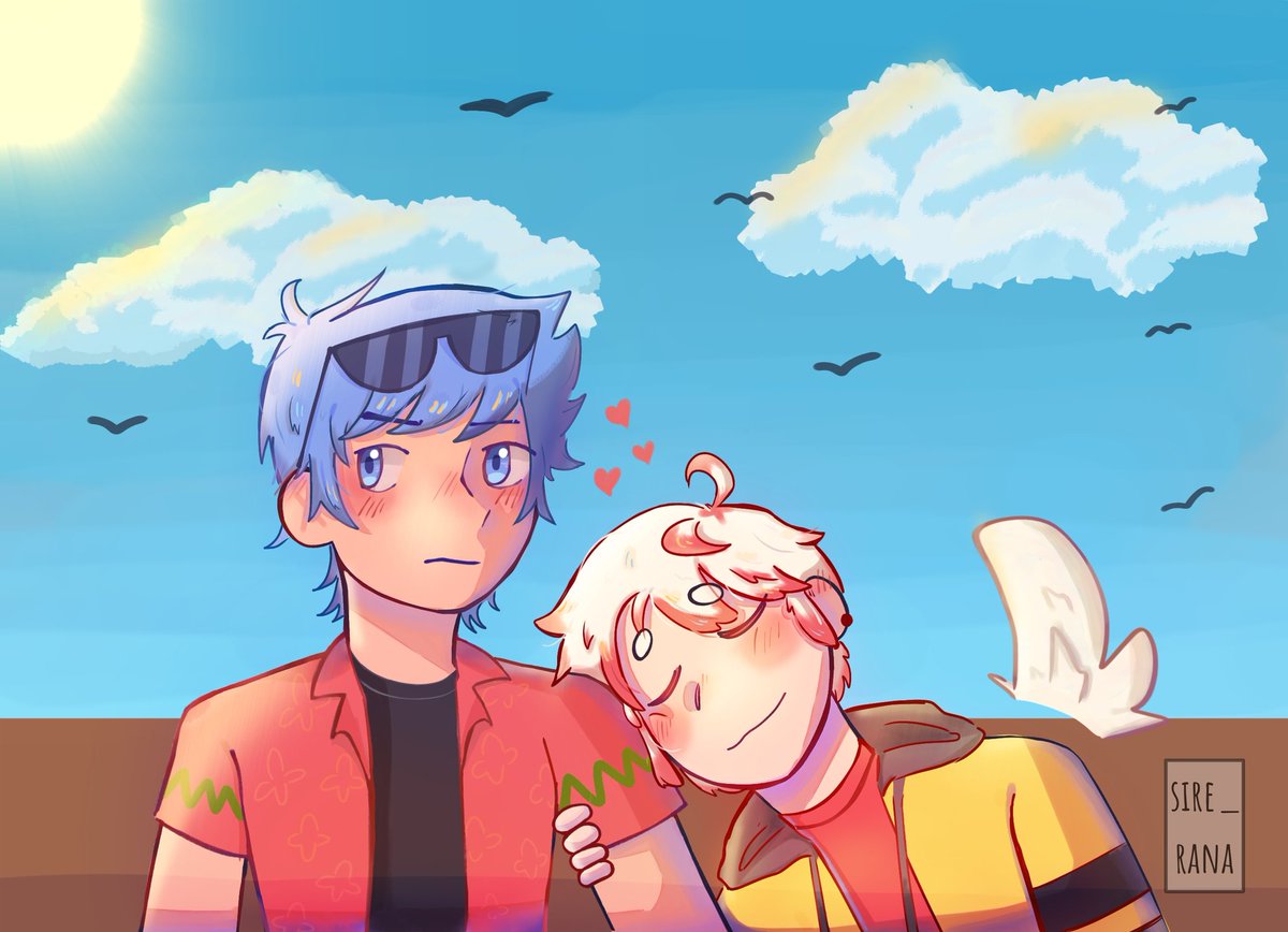 sire_rana's tweet image. Un año de este dibujo y wow lo que he mejorado, simplemente de hacerlo de papel a digital. Amo lo cute que salieron en especial rius 💕💞
#CoMPaS #riumba