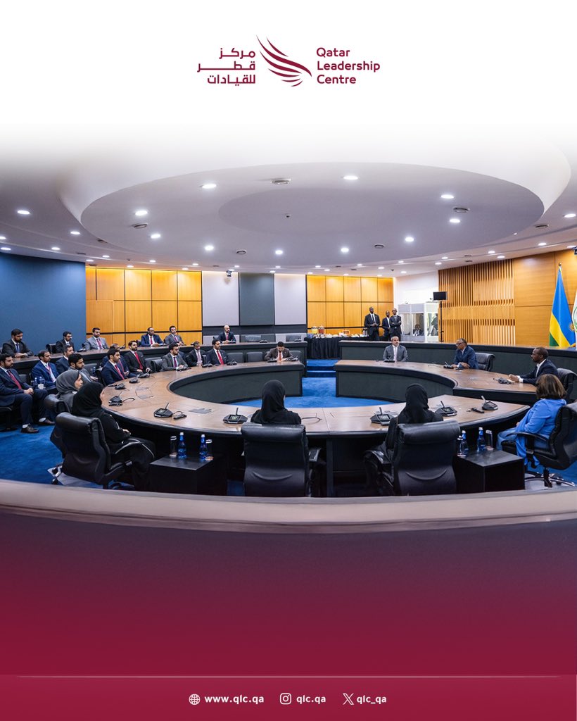 استقبل فخامة الرئيس بول كاغامي، رئيس جمهورية رواندا، منتسبي برنامج القيادات الحكومية التابع لـ #مركز_قطر_للقيادات، وذلك خلال رحلتهم التعليمية إلى كيغالي، برئاسة السيد عبدالله محمد خليفة البنعلي، مدير عام المركز.