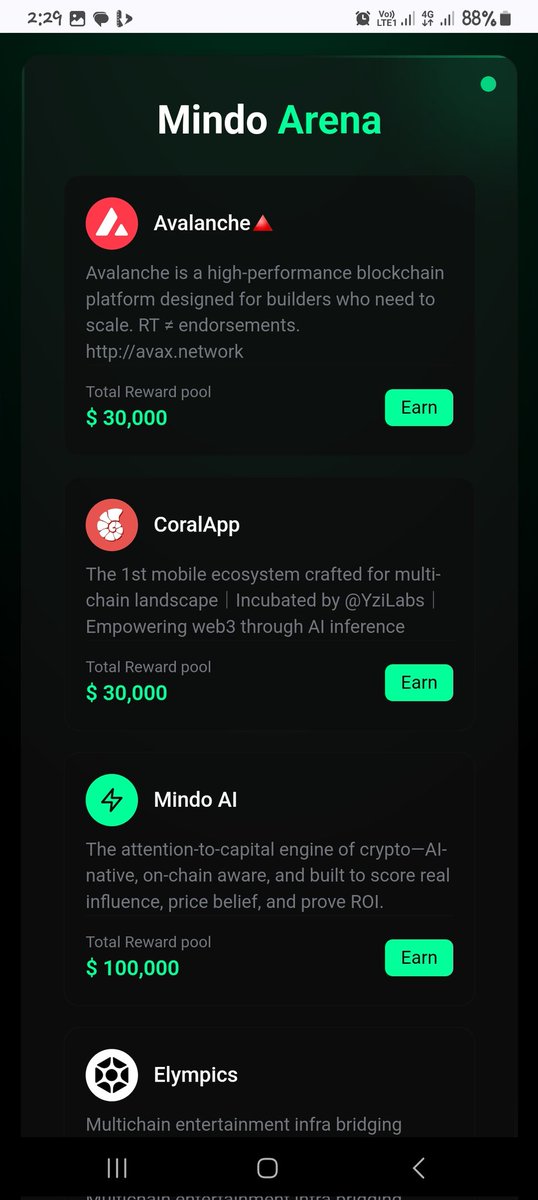 @MindoAIThese are the reward pool for projects in MindoArena
Join with my referral link mindoshare.ai/kol?ref=cmem1h…
Create a content about any project seen the photo and increase you mindoscore.
Prizes will be awarded to the top100 minders by the end of the campaign.
<a href="/UgorjiChukwuma/">@$loãt</a>