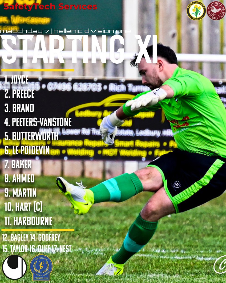 𝘿𝘼𝙁𝙁𝙎 𝙎𝙏𝘼𝙍𝙏𝙄𝙉𝙂 𝙓𝙄

All set for the clash against Clanfield. 

#UpTheDaffs