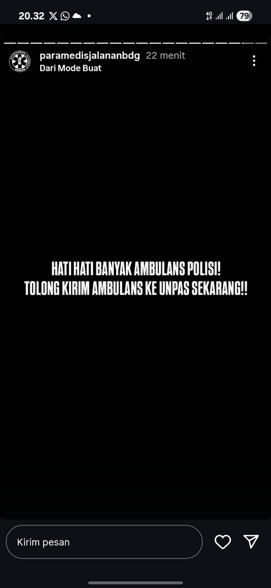 ❗URGENT ❗

Teman-teman di Bandung membutuhkan ambulans dan oxygen, mohon dikirim ke Unpas sekarang!