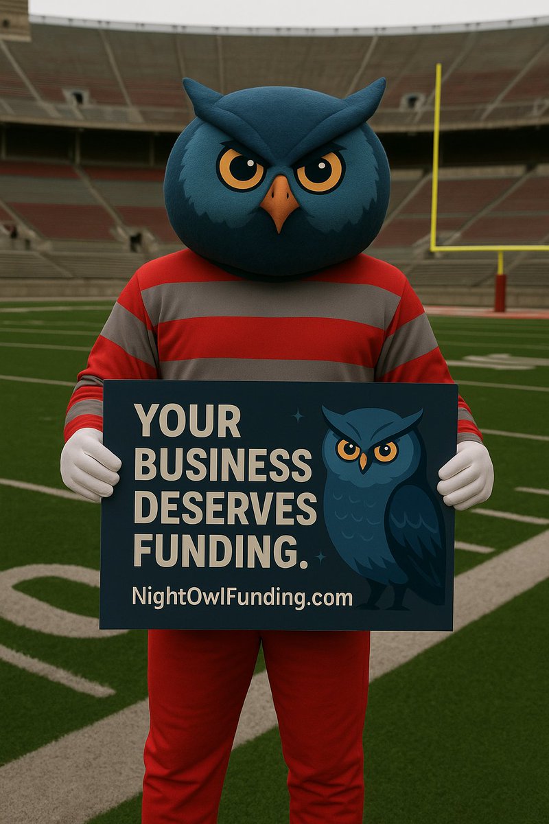 BruceMarketer's tweet photo. 🏈 It’s Game Day.

Big plays aren’t just for the field — your business deserves funding too.

🦉 NightOwlFunhostage.

#CollegeFootball #GameDay #SaturdayVibes #SmallBusiness #EntrepreneurLife #BusinessFunding https://t.co/dorU7gPsvf