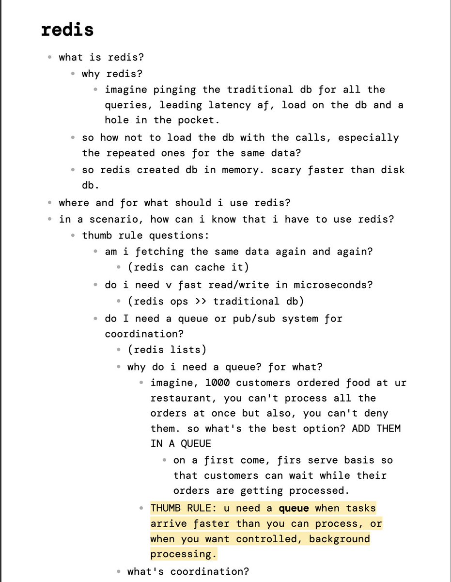 ajeetunc's tweet image. my redis notes are slick 🔥

(link in comments)