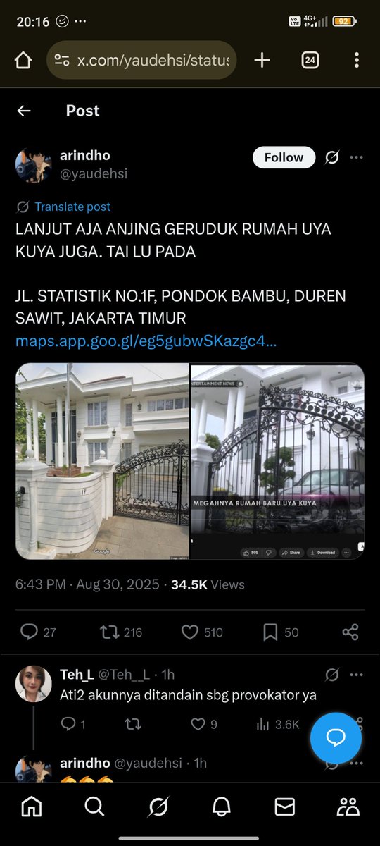 Fm4n52's tweet photo. @AlfiSukri16 @senjatanuklir Tolong sebarin, kalo bisa besok udah di serbu https://t.co/3xdHuueeAx