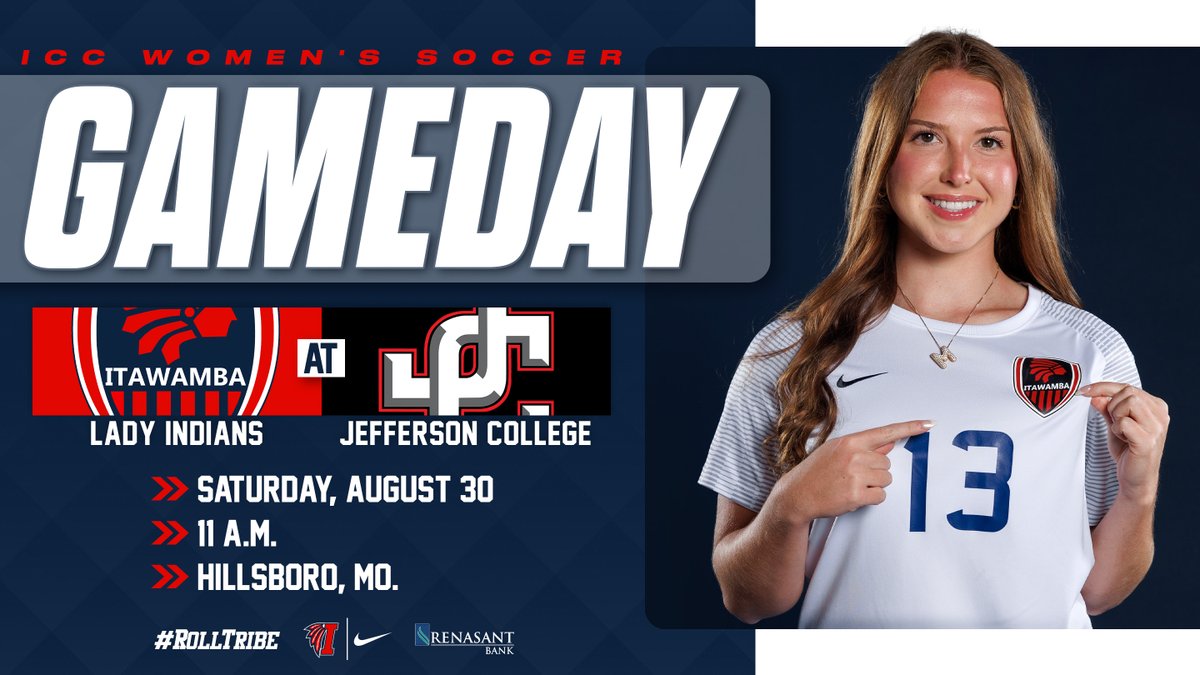 #ICCWSC GameDay!
⚽ at Jefferson College
🕚 11 a.m.
📍 Hillsboro, Mo.
🏹 #RollTribe