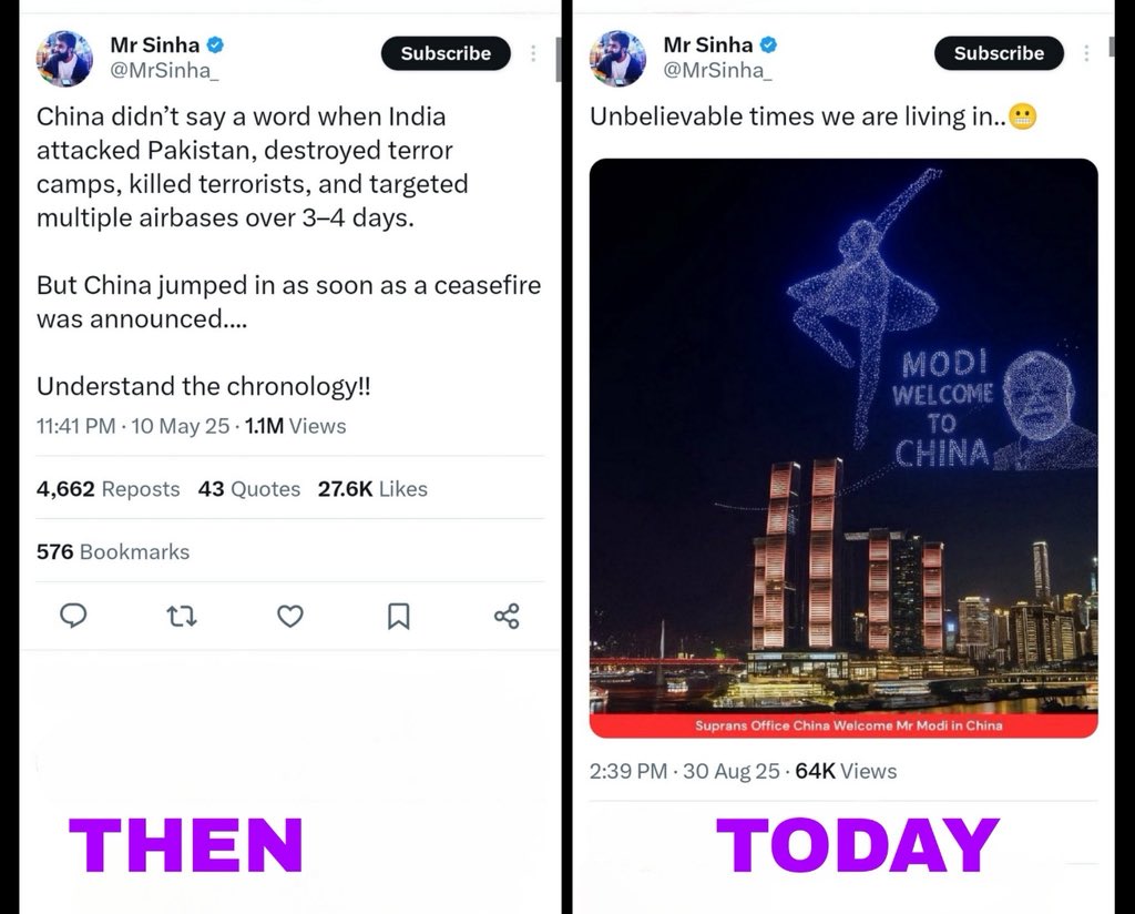 First of all, picture on right is edited.

Secondly, isko baap badalne ki aadat hai.