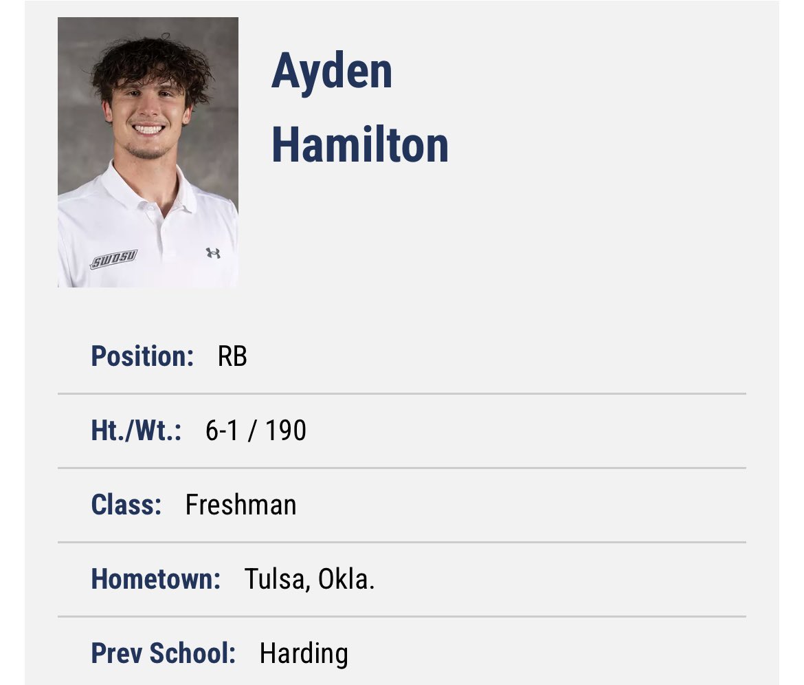 🚨🚨VCS Alumni spotlight 🚨🚨 x 2 

<a href="/mikeyDoctor23/">Michael</a> and <a href="/ayden_hamilton/">Ayden Hamilton</a> are poised to have great years at <a href="/SWOSUFootball/">SWOSU Football</a>