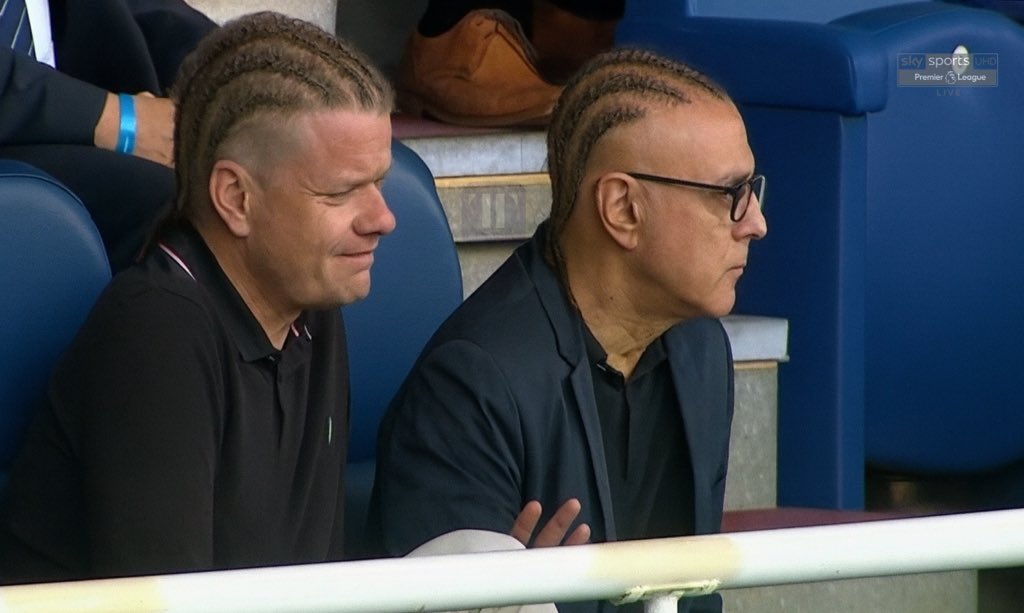 Johan Lange and Daniel Levy ahead of kick-off!