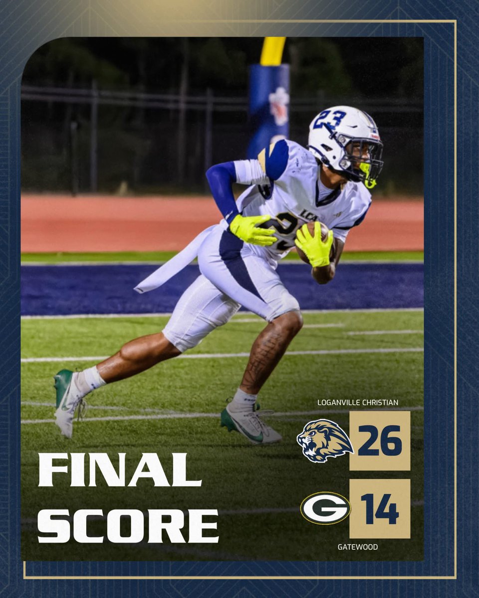 🏈 LIONS WIN! 🦁

Under the lights of Construction Night, LCA takes down Gatewood 26-14!

🔥 JR Snell INT + big yards
🔥 Ky Fryar = 2 TDs at QB
🔥 Tosan Nanna &amp; TJ Lockett TDs
🔥 Nathan Stuart: 2 PATs + huge punts

#FN5GL #sweepstakes #GameTimeStudents