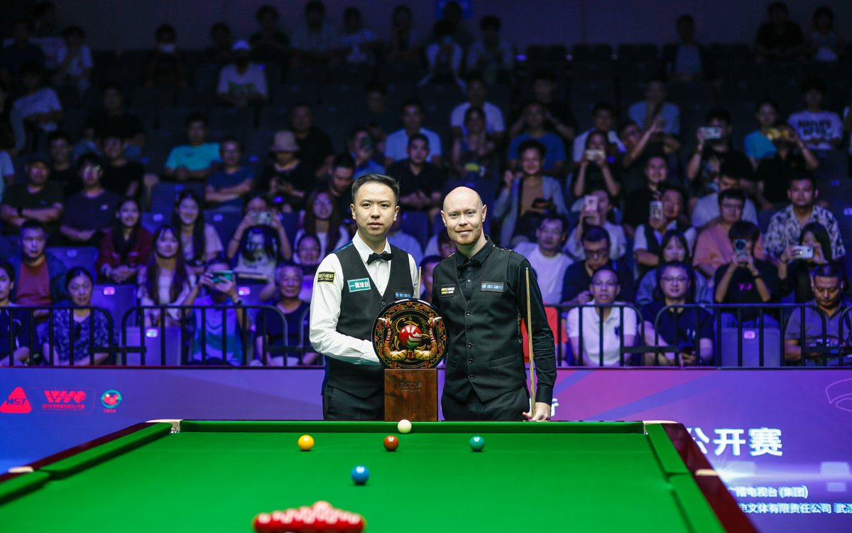The scoring in this Wuhan Open final is INCREDIBLE! 🤯

Frame 9: 116 Wilson
Frame 10: 118 Wilson
Frame 11: 62 Xiao
Frame 12: 73 Wilson
Frame 13: 102 Wilson
Frame 14: 56 Wilson
Frame 15: 103 Xiao
Frame 16: 90 Xiao

#WuhanOpen