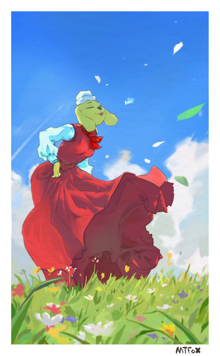 "Shall I compare thee to a summer's day"
@BRO_OXYGEN 's OC
Listening to FUR, enjoying the tail of summer.