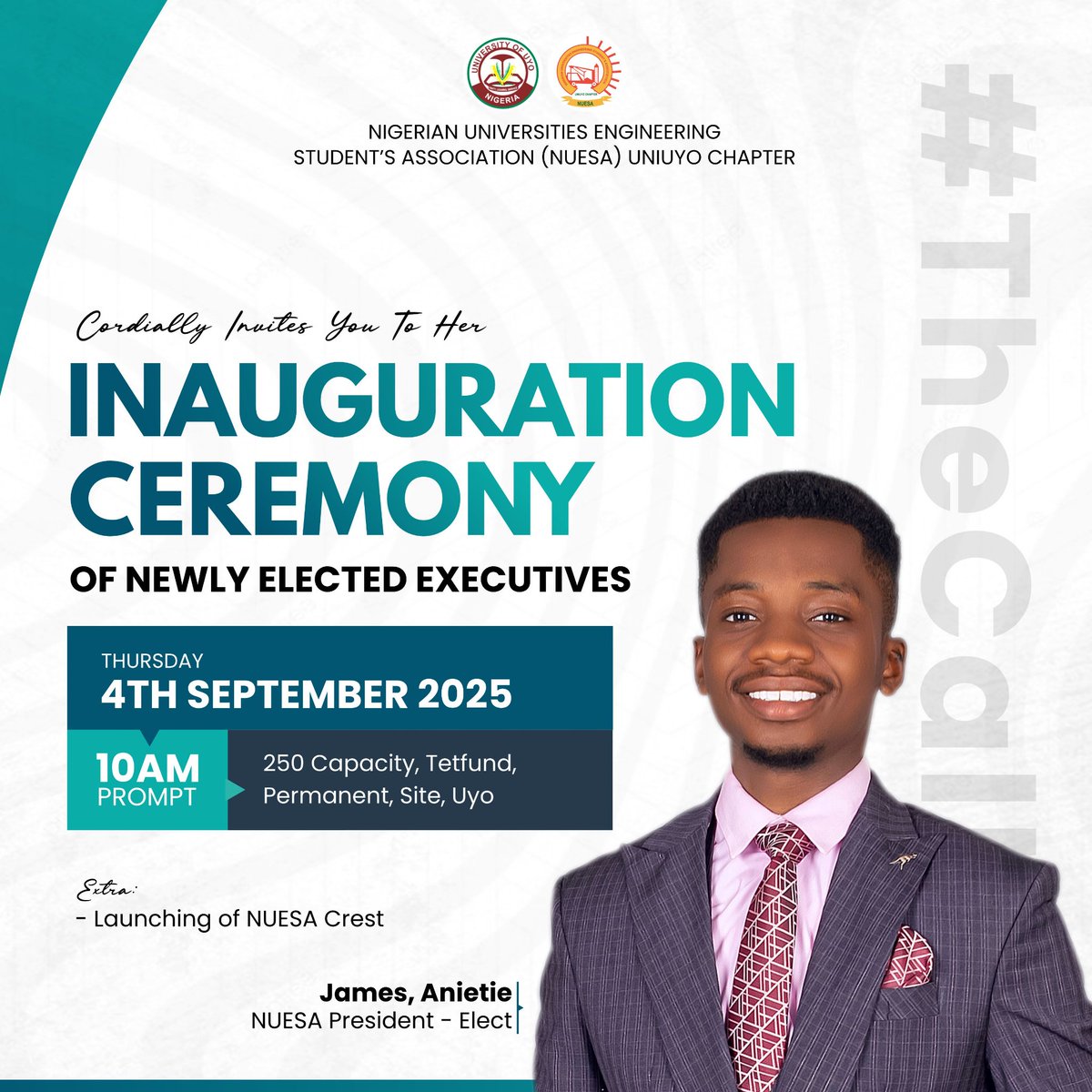 When a call came in from the President Elect of the Faculty of Engineering, Uniuyo.

He actually knew what he wanted.

My own duty is to deliver

#graphics #coreldraw #uiux