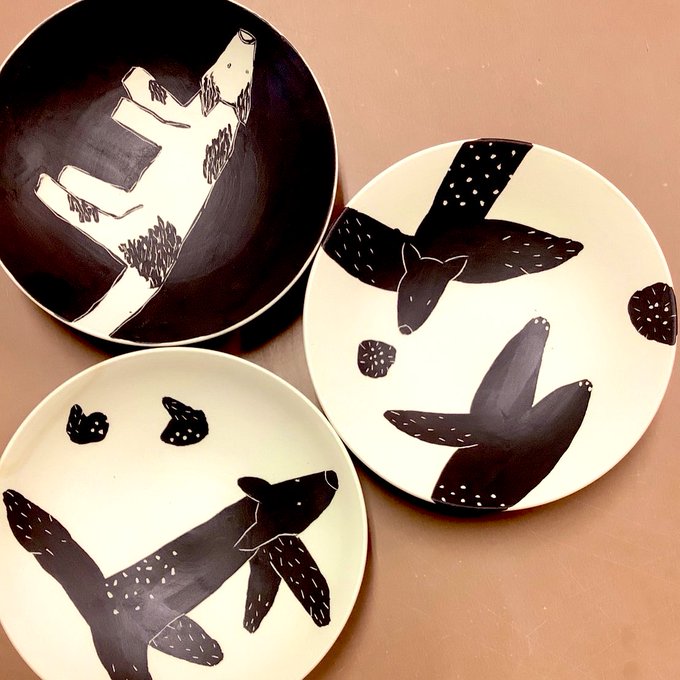 父さんの作品なんだけど、これはもしかしてモンゴル犬…??? 