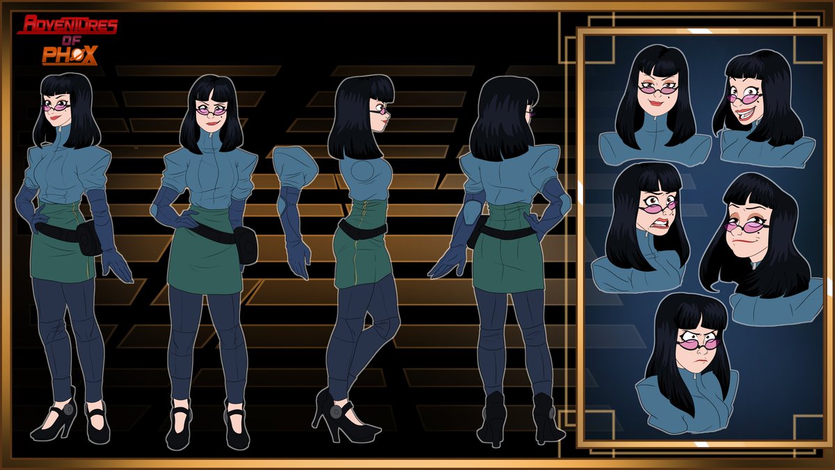 Celine is a character who will make an appearance in book 2 of the  Adventures of Phox series. She's a daughter to a very influential and  rich business man in the Antonian. Celine will be somewhat of a  side-main character of the rest of the series. So, she required a ref sheet!