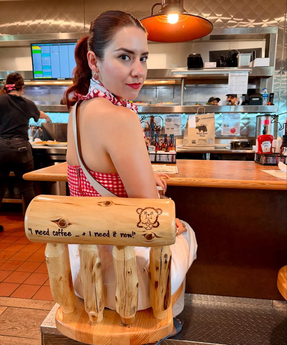 BlackBearDiner's tweet image. Mood: This chair. ☕️ We totally get it. That first sip of coffee at Black Bear Diner just hits different! 😉 Tag someone who needs this chair (&amp;amp; some coffee) right now!

📸: @kaliarte (IG)

#BlackBearDiner #ButFirstCoffee