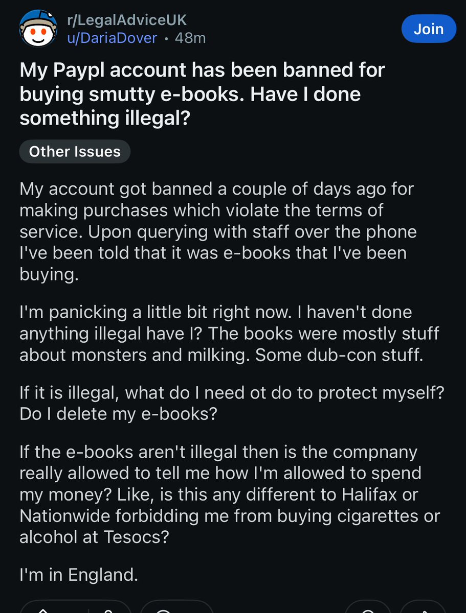 PayPal is now banning accounts for buying explicit e-books.