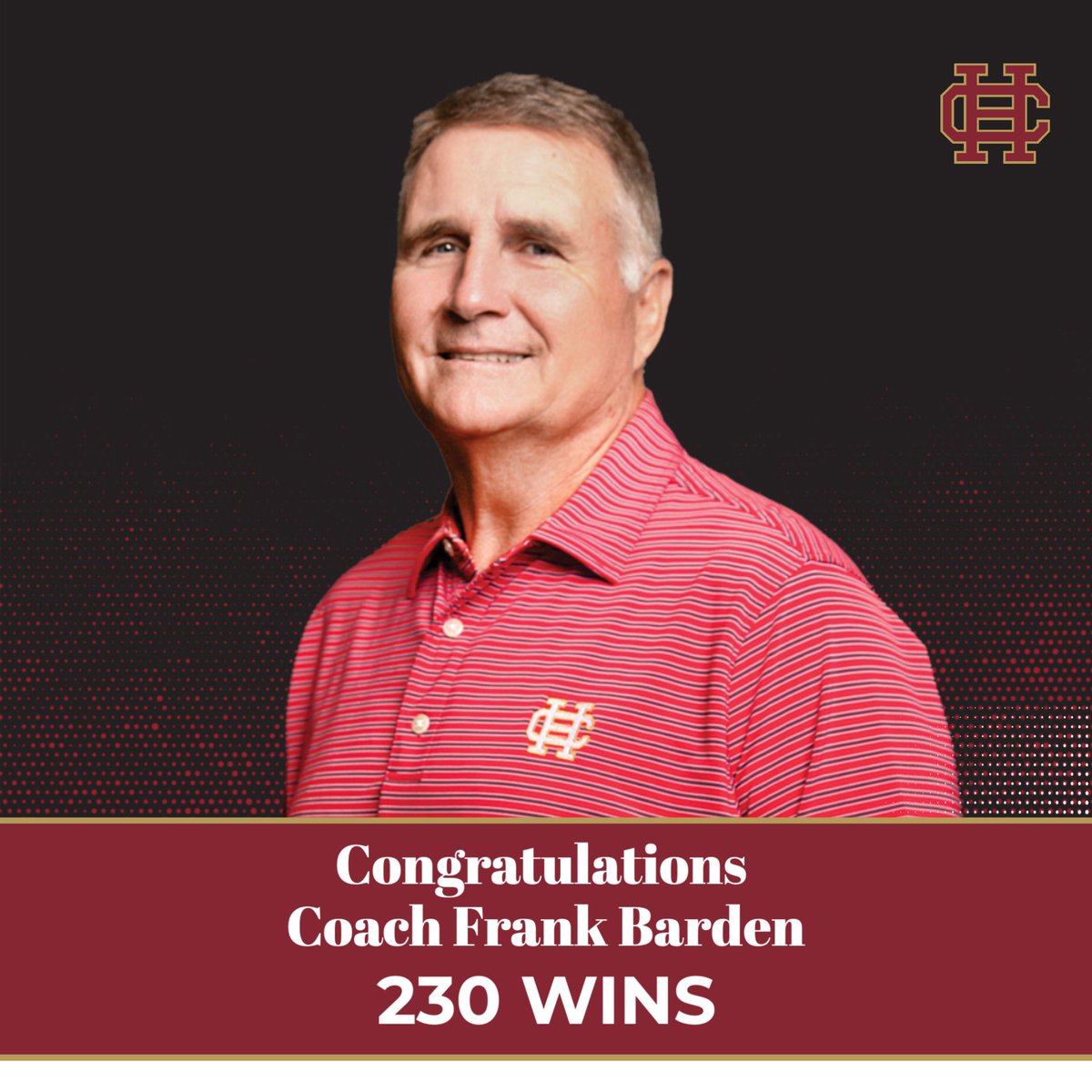If you know him, you LOVE him! His passion, heart, servant-leadership, character, and drive to transform lives through Christ is second to none. 
Today, we say thank you and congratulations on another huge milestone, 230 HS Football wins.
Love you coach!
#bediffernt #impact