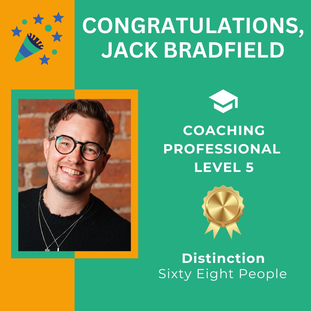 Our partnership with Sixty Eight People shows belief in the power of coaching  and Jack has proven it!

💼 Full-time recruiter
📚 Level 5 Coaching
🎓 Distinction achieved

“Thank you to CVP &amp; my cohort — incredibly supportive &amp; now lifelong friends.”