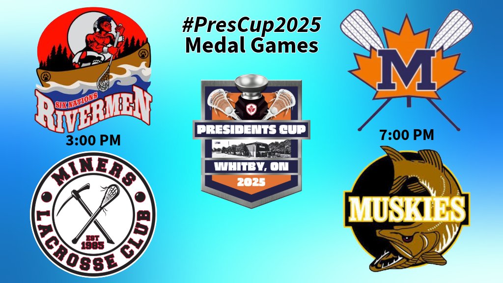 It's the final day of the 2025 Presidents Cup! 
presidentscup.lacrosse.ca/division/0/344…  #PresCup2025