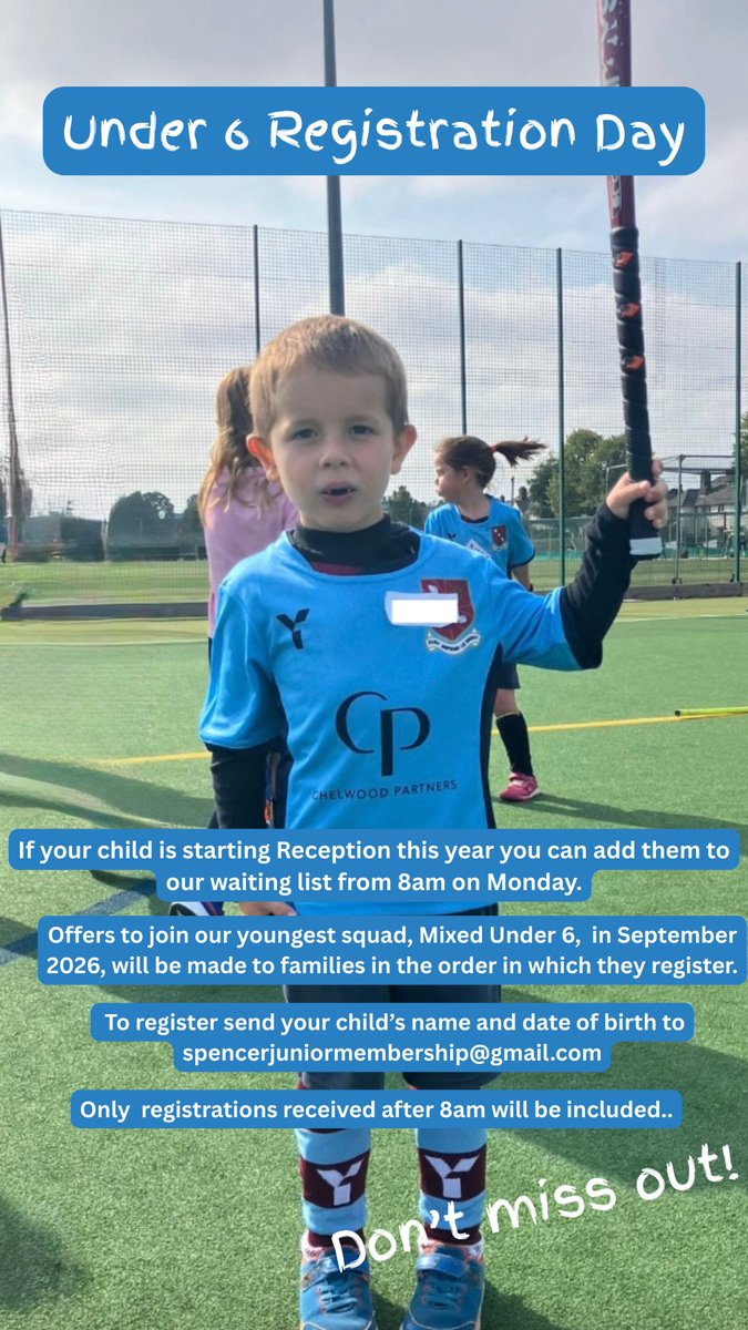 Don’t miss the Mixed Under 6 Registration Day - Monday 1 Sept ⏰