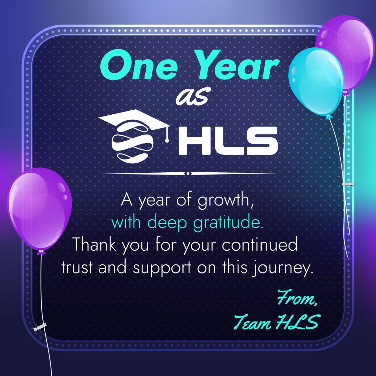 Today we celebrate one year of milestones, growth, and meaningful connections as Harris Learning Solutions. 🎉
We’re deeply grateful for the support of our valued partners, the dedication of our team, and everyone who has been part of this journey. Here’s to many more years!🥂✨
