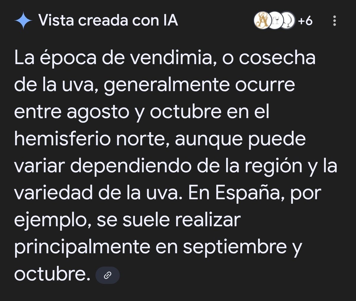 Menoss lobos <a href="/A3Noticias/">Antena 3 Noticias</a> ! Que la vendimia NO ES LA MAS TEMPRANA, coño! Ya está bien de tanto acojone, que estamos dentro de la NORMALIDAD.