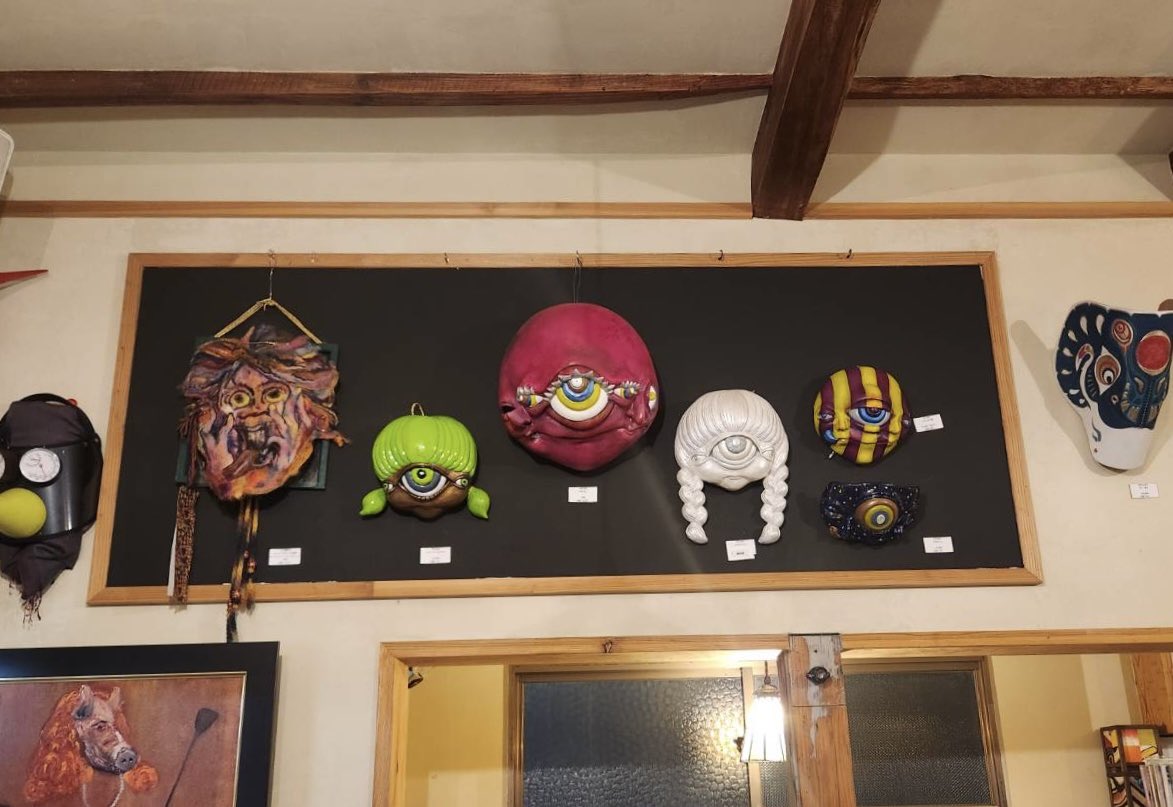 🎭幡ヶ谷仮面展終了しました🎭
変な人とたくさん出会えてとても楽しかったです！
有難いことに非売品以外全て売約しました！運営スタッフの皆様、ご来場頂いた方、お話してくださった方々ありがとうございました✨