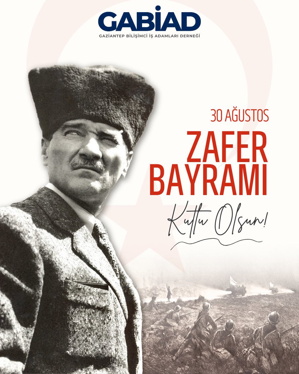 30 Ağustos Zafer Bayramı’nın 103. yıl dönümünde, Gazi Mustafa Kemal Atatürk başta olmak üzere, vatan uğruna canını feda eden tüm şehitlerimizi rahmetle, kahraman gazilerimizi minnetle anıyoruz.