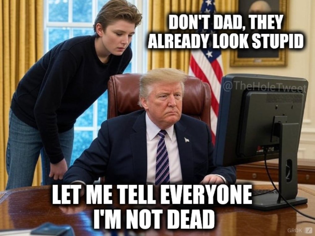 Democrats went from a bruised hand to an obituary in less than 48 hours... they still haven't figured out why they lost the election. 🤣😂🤣😂😭😭💀
#trumpdead #whereistrump