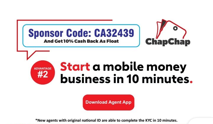 KaptulumAloy's tweet image. Tired of expensive agent lines &amp;amp; too many gadgets? 😩

What if I told you that with just UGX 50k, you can start a mobile money business in 10 mins from your phone? 📱

Let’s talk #ChapChap 💡
#HustleSmart