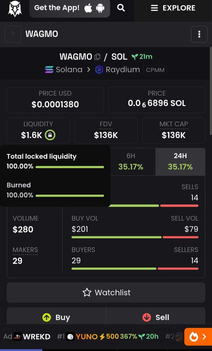 Wagmox's tweet photo. 🔥 MASSIVE UPDATE 🔥

100% of $WAGMO LP has been BURNED FOREVER 🔒🔥
This means no rug, no games – only trust &amp; community power!

We’re just getting started — more surprises are coming for believers 🚀💎

#WAGMO #Solana #LPBurn #Raydium #WeAllGonnaMakeItOut https://t.co/YOZKhwNcXj