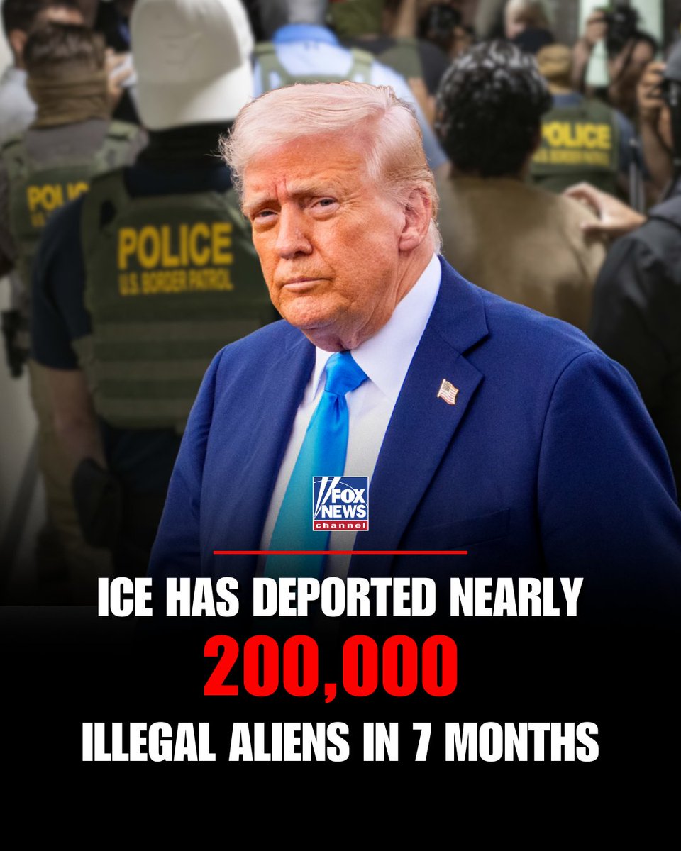 ICE deported nearly 200,000 illegal immigrants from the U.S. since President Trump returned to office in January, putting the agency on track to record its highest number of removals in a decade.