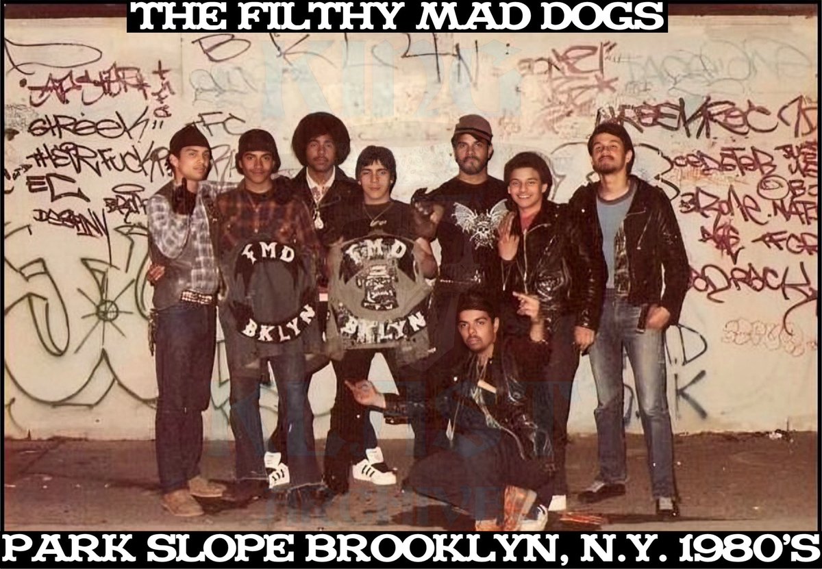 kingklast's tweet image. 🐾 The Filthy Mad Dogs – Park Slope Brooklyn, N.Y. 1980’s | Classic NY Street Gangs History 🦴
#TheFilthyMadDogs #ClassicNYStreetGangs #KingKlastArchives #KingKlast #BrooklynStreetHistory #ParkSlopeBrooklyn #SunsetParkBrooklyn #RedHookBrooklyn #NYCGangHistory