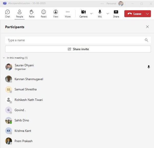 sauravdhyani's tweet image. ✅ Thank you to everyone who joined today’s #BCOpenDiscussion!

It was insightful session discussing #Msdyn365bc API, with active participation and great knowledge sharing.

Special thanks to all attendees for contributing to the conversation and keeping the community vibrant.