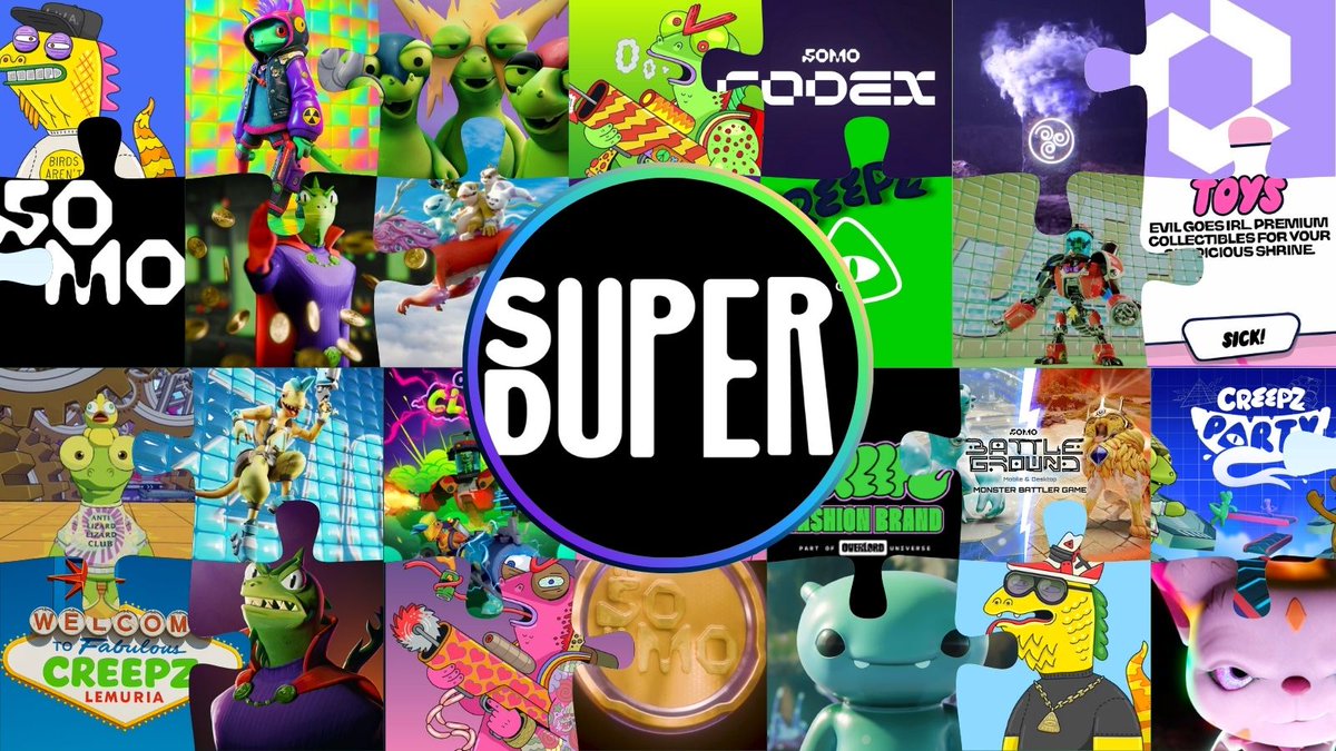 Who is SUPER DUPER? 

Built <a href="/creepz/">Creepz</a> 
Built <a href="/Portalcoin/">Portal</a> 
Built <a href="/playsomo/">SOMO</a> 
Building IDL's 
Building [REDACTED] 👀

Partners: <a href="/threesixzero/">Three Six Zero</a> <a href="/WME/">WME</a> <a href="/StoopidBuddy/">Stoopid Buddy</a> <a href="/Immutable/">Immutable</a> <a href="/LayerZero_Core/">LayerZero</a> &amp;  [REDACTED] 

DON'T SLEEP ON SUPER DUPER / DON'T SLEEP ON CREEPZ 🕯️
