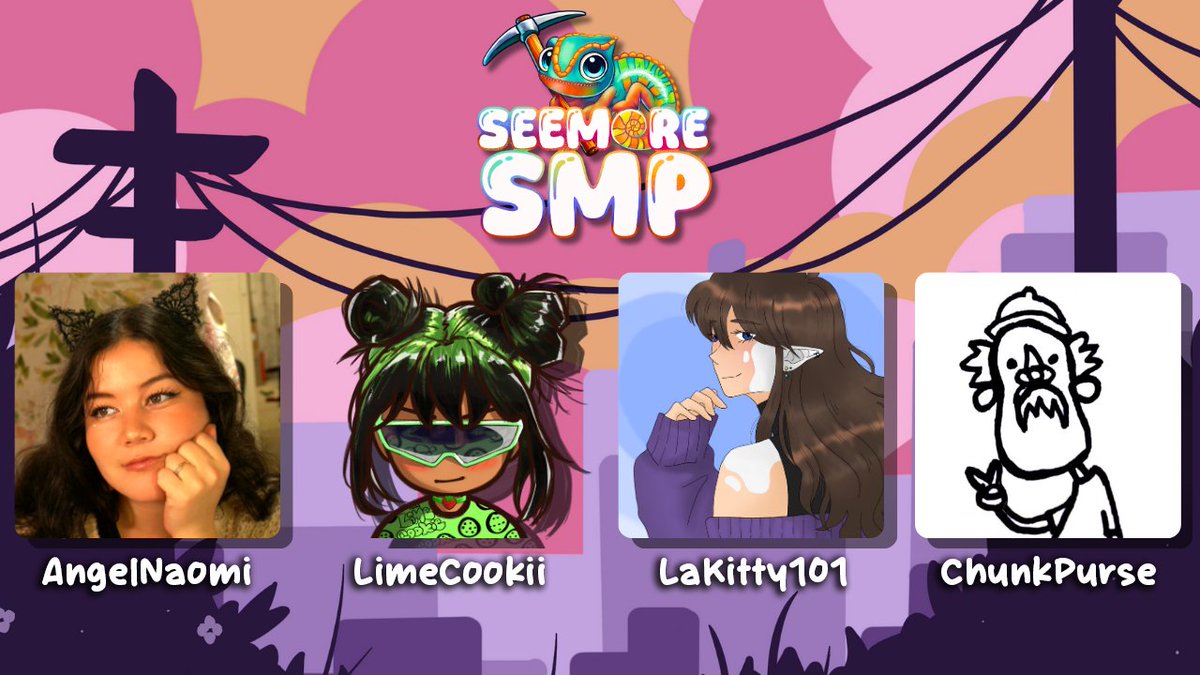 Round 3 cast announcements for SeeMore SMP!! 🦎