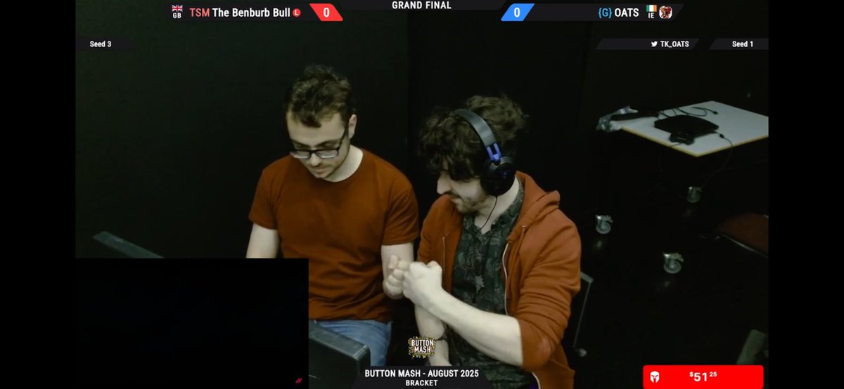 I got to play my best friend and brother in grand finals today. What an amazing tournament <a href="/ButtonMashNI/">Button Mash @ Belfast</a>. If you are ever in Belfast, sign up!
