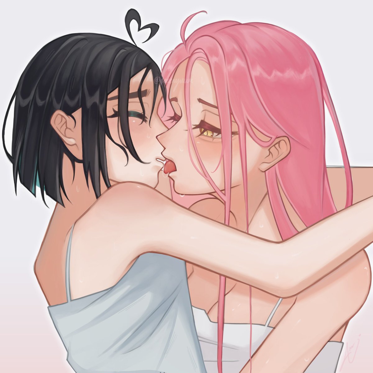 20k likes &amp; ill drop the version w/o their dresses ^_^ #mizisua #ALNST