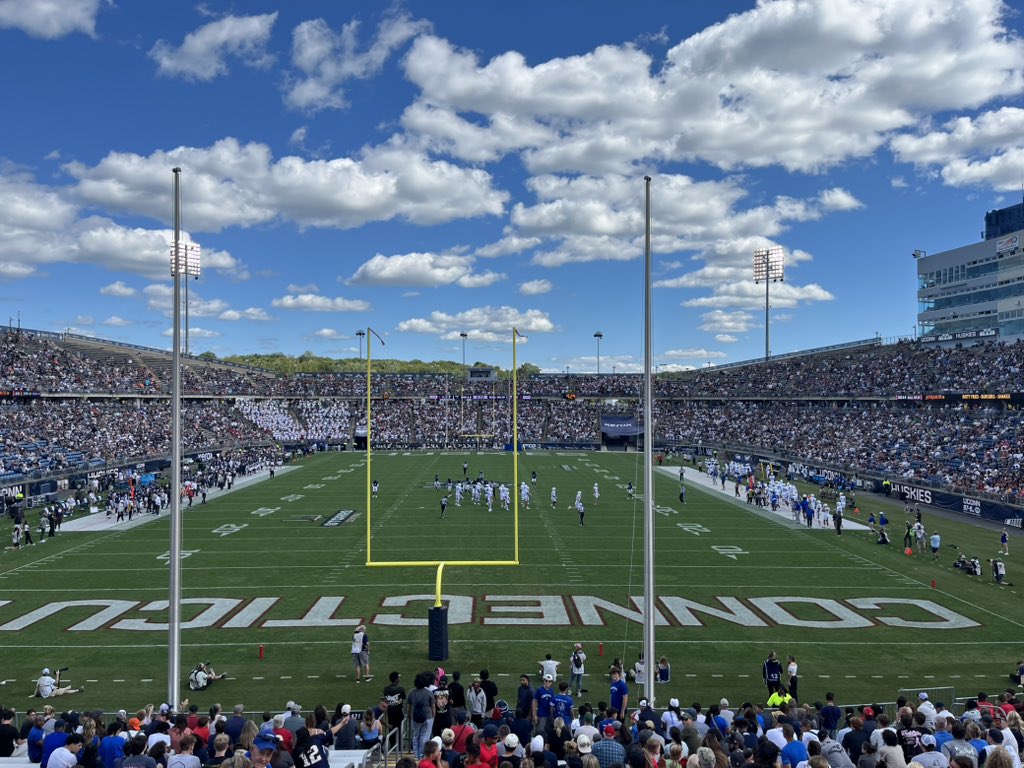 Got to love a packed <a href="/UConnStudents/">UConn Students</a> Section at <a href="/UConnFootball/">UConn Football</a>.