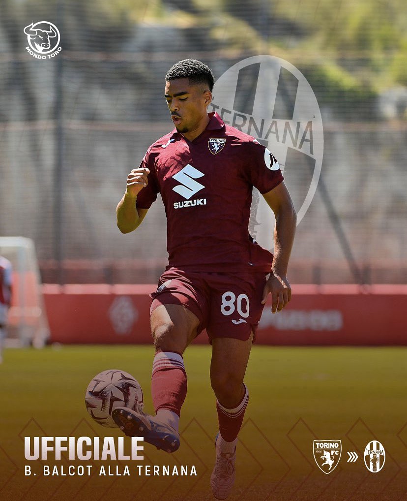 MondoToro_net's tweet photo. ✍️ 𝐔𝐟𝐟𝐢𝐜𝐢𝐚𝐥𝐞:𝐁𝐚𝐥𝐜𝐨𝐭 𝐚𝐥𝐥𝐚 𝐓𝐞𝐫𝐧𝐚𝐧𝐚

Bianay #Balcot è ufficialmente un calciatore della #Ternana. Il classe 2005 si trasferisce in Umbria in prestito secco per un anno.

#MondoToro #SFT #TorinoFC https://t.co/9gh97x8K0l