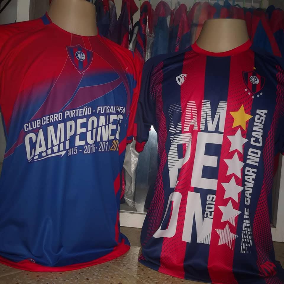 Remera de campeones. Ojala este año lancen a la venta una minima tirada por el titulo nro 10  <a href="/CerroFutsalFIFA/">FUTSAL FIFA - Club Cerro Porteño</a> <a href="/blasitojeda/">Blas Ojeda De Felice</a>