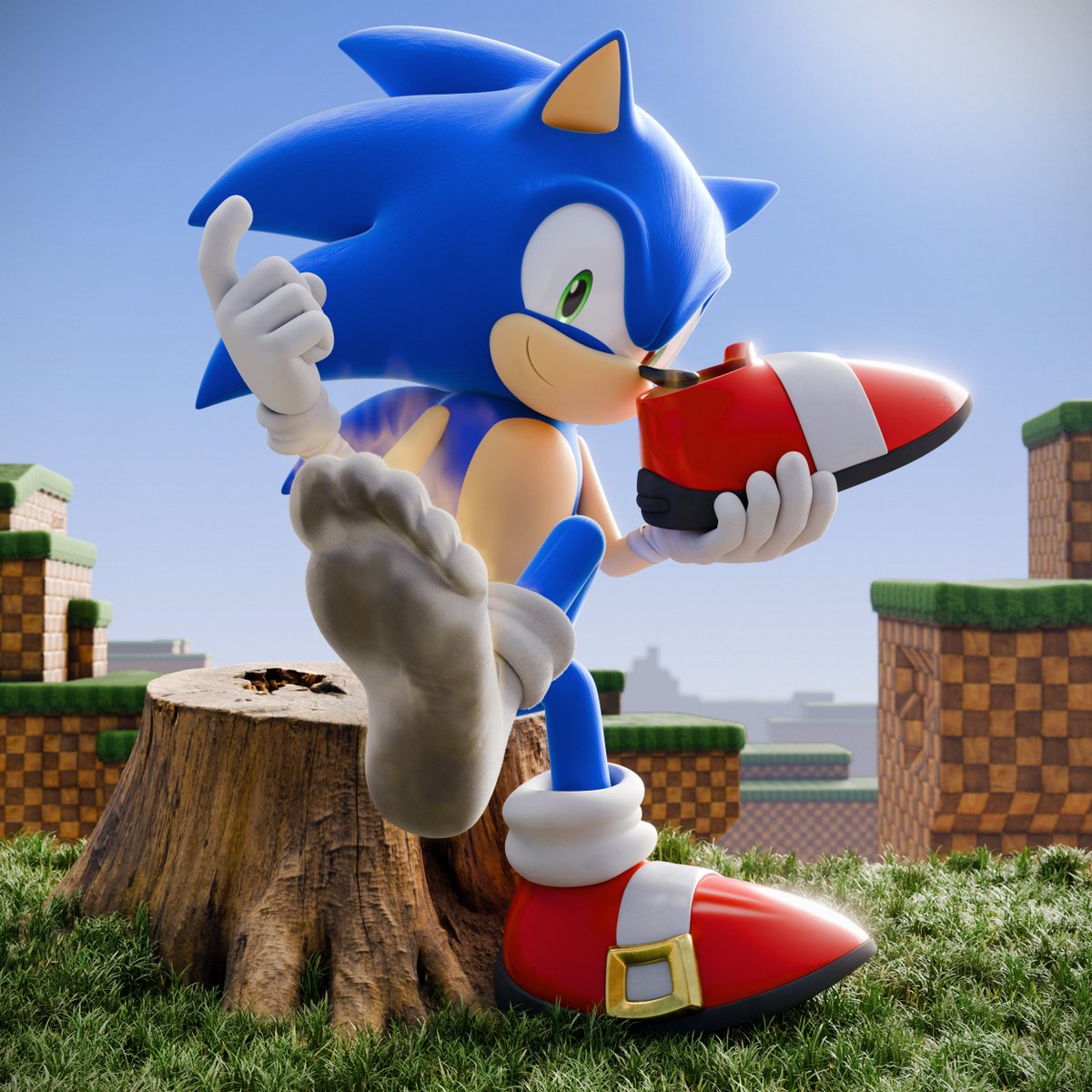 Thought I'd do something for #MuskMonth and... what better to do than a remake of one of the oldest and most classic sonic fetish arts, by the legendary <a href="/RipRoarRex/">RipRoarRex</a>