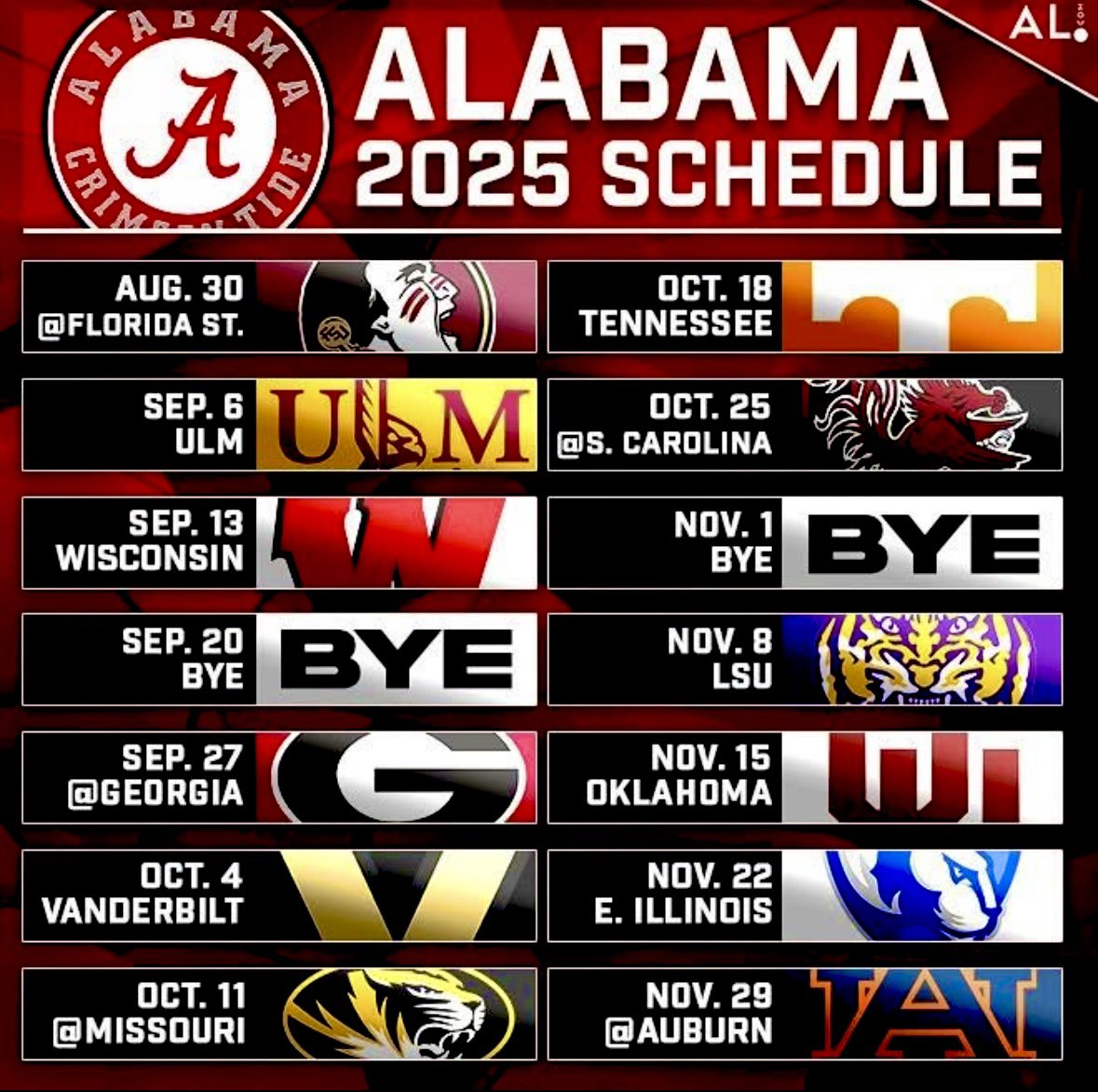 m_bernards's tweet image. #RollTide 🐘🐘 1st game …. #Bama vs #Floridastate. 🐘let’s go 🅰️